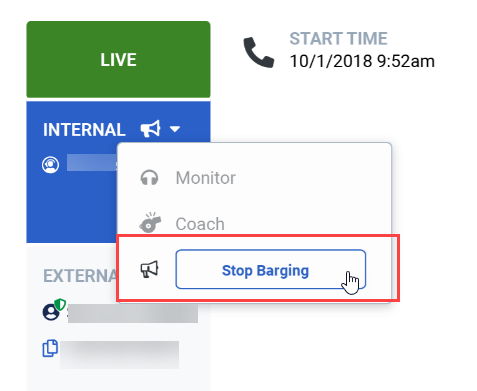 Stop barging