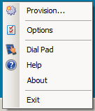 Genesys CloudSoftphoneMenu