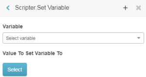 Scripter Set Variable