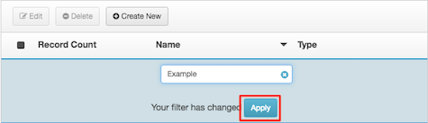 Figure shows how to filter the contents of this list.