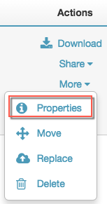 ActionsProperties