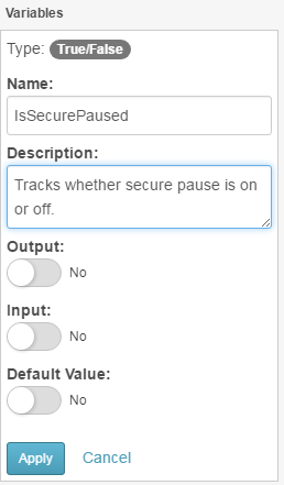 IsSecurePaused variable