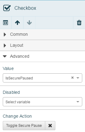 Secure Pause  Checkbox