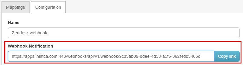 Zendesk Webhook Notification