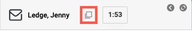 The Interaction pane that shows the Get Interaction URL icon in an orange box