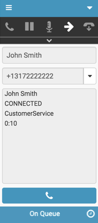 Window with callback numbers