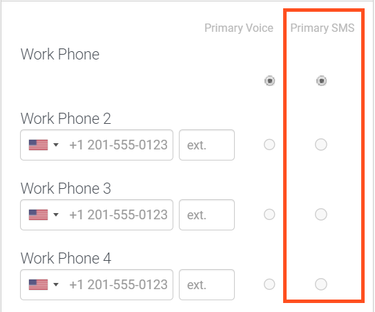 Primary SMS