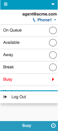 Primary status with secondary statuses