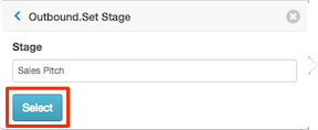 Figure shows prompt for stage name