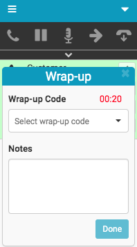 Wrap-up window