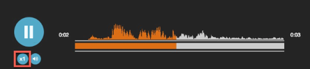 ACD voicemail control with the speed control in an orange box