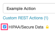Example action