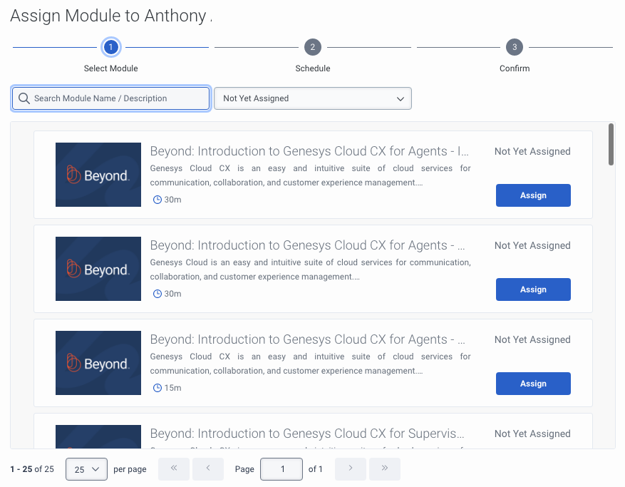 Assign module