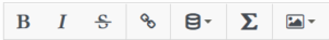 Rich Text Builder toolbar
