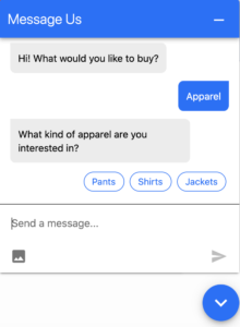 Quick reply messaging