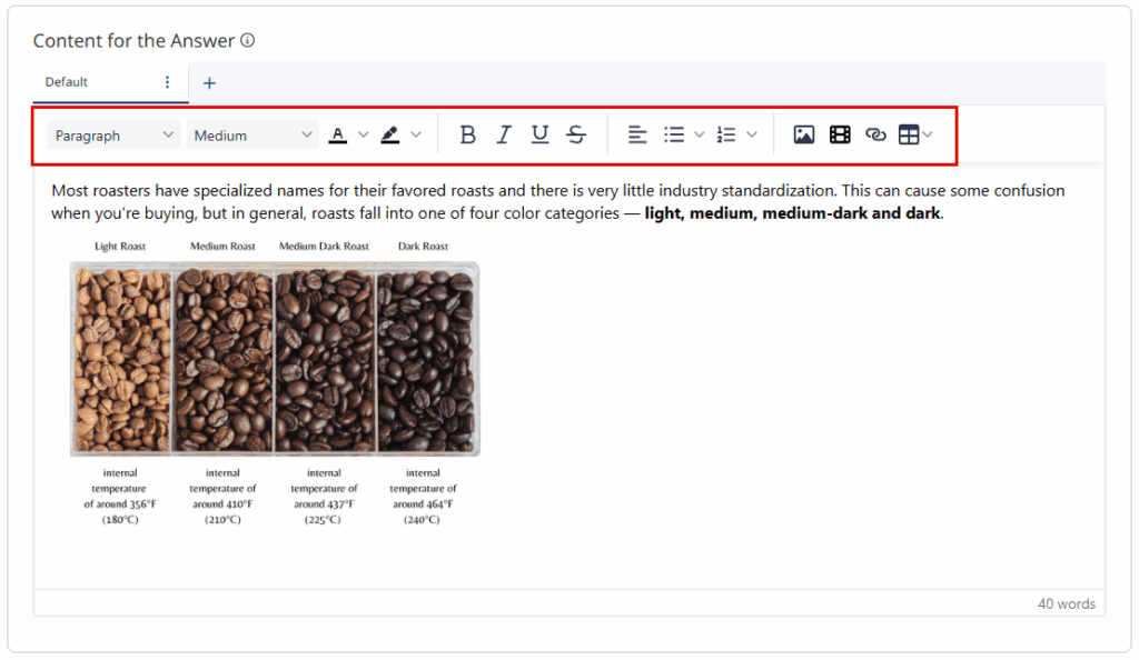 Format KB article content