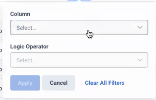 Filter data