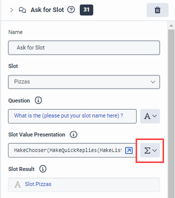 Beta dynamic slots
