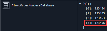Bot flow JSON collection example