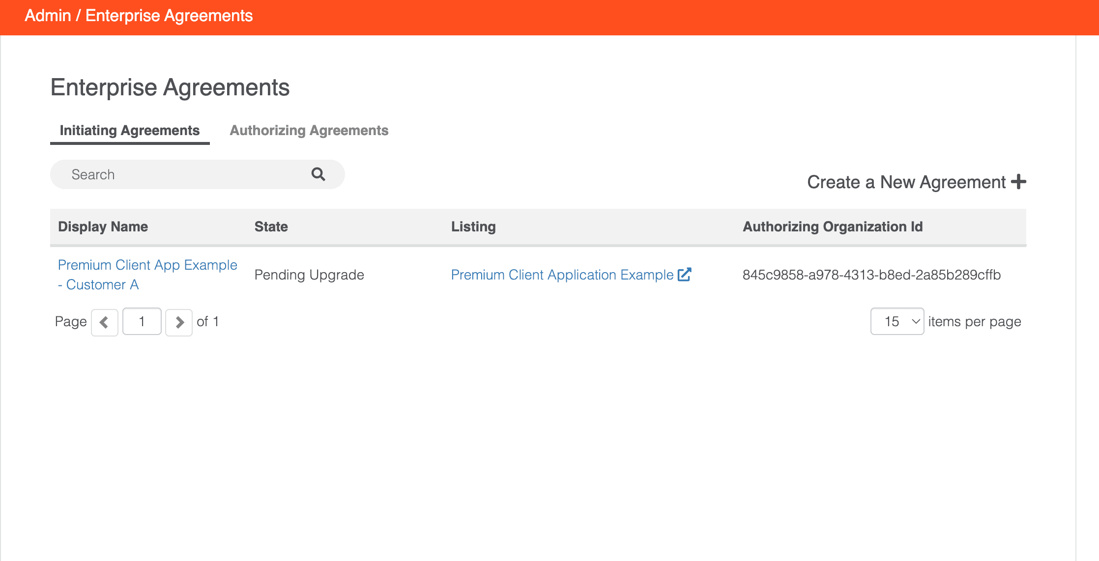 Initiating Enterprise agreements