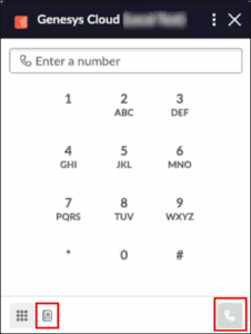 This image is a screenshot of the Genesys Cloud interaction screen in ServiceNow.