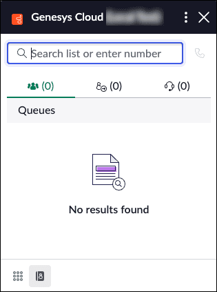 This image is a screenshot of the Genesys Cloud interaction window that displays the contact list in ServiceNow.