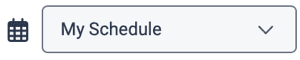 Click to enlarge. Allows you to view agent schedule or schedules for agents in the management unit