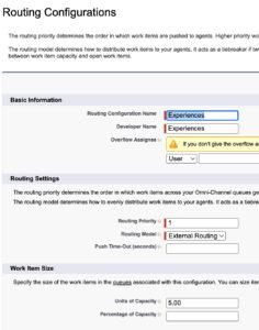 Click to enlarge. Create Routing Configuration