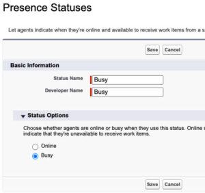 Click to enlarge. Create busy service presence status