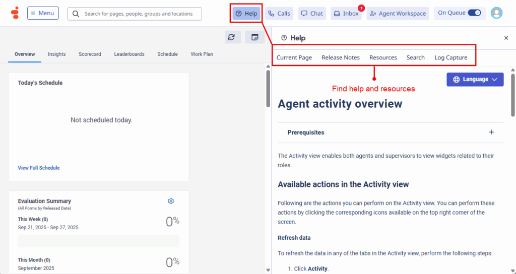 Click to enlarge. New navigation find help and resources