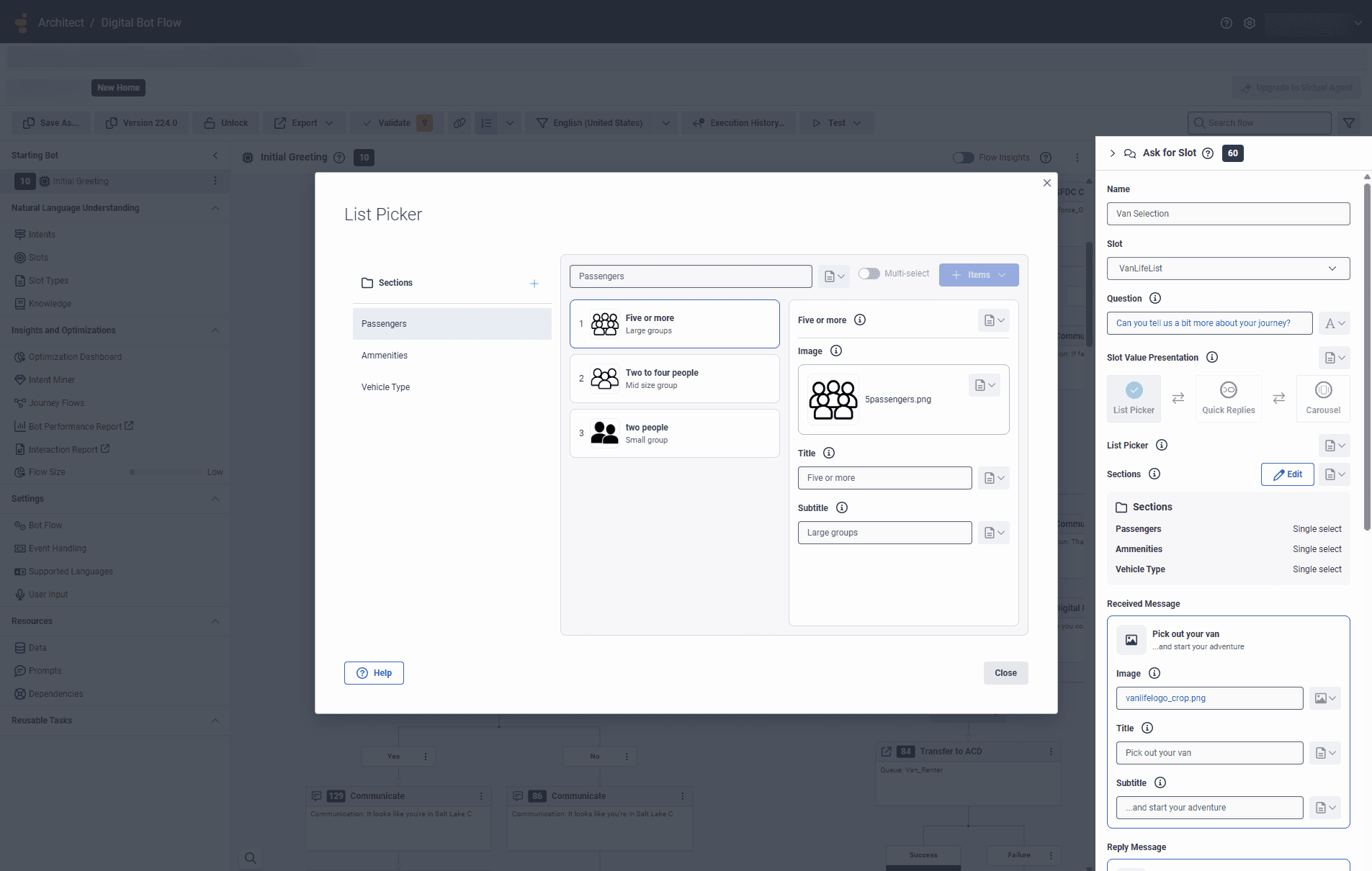 Click to enlarge. List picker